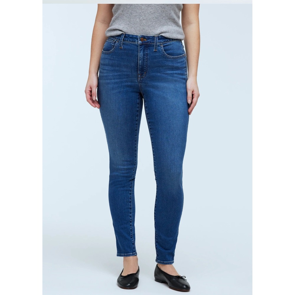 Madewell Curvy Roadtripper Skinny Jeans Size 29R Dark Wash Stretch Denim Women